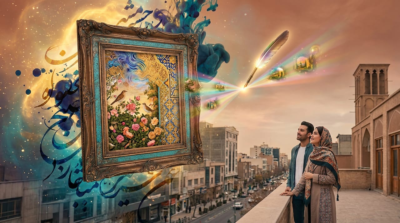 متن به تصویر در مدهوش: با یک جمله عکس حرفه‌ای بساز